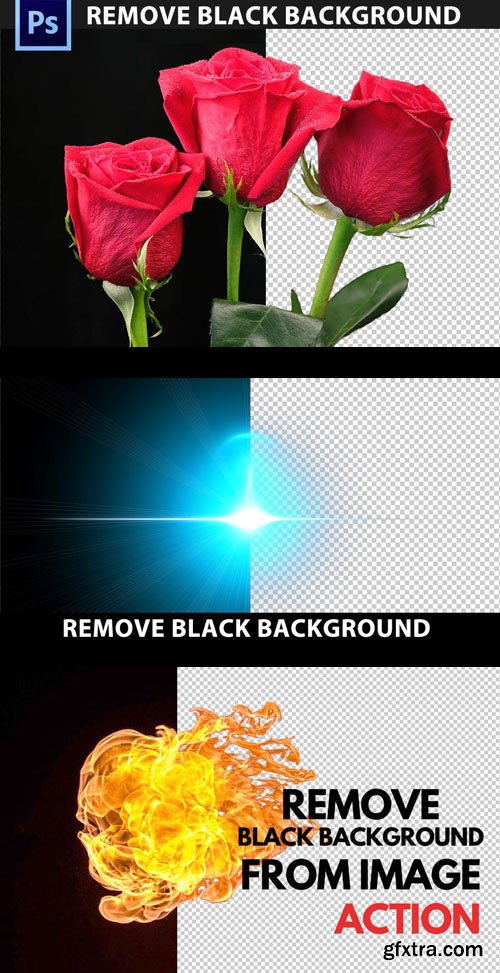 Remove Black Background Photoshop Action