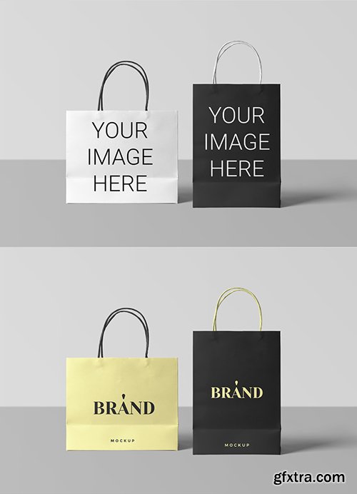 Paper Shopping Bags Mockup 285310194