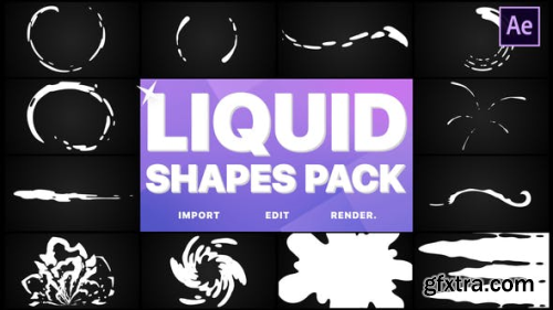 VideoHive Liquid Shapes Pack | After Effects 24696312