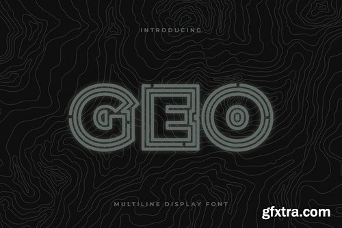 Geo - Multiline Display Font