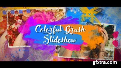 VideoHive Colorful Brush Slideshow 23601100