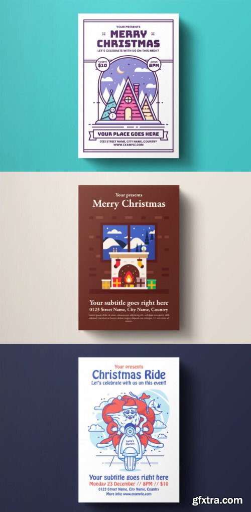 3 Christmas Flyer Templates 3 Christmas Flyer Templates