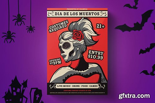 Dia De Los Muertos Flyer Template Dia De Los Muertos Flyer Template