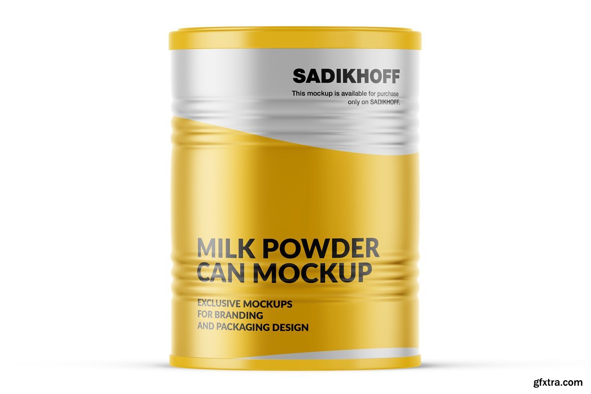 CreativeMarket Milk Powder Can Mockup 4075943 » GFxtra