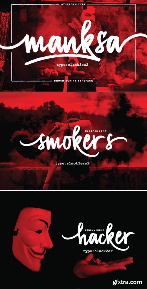 Manksa Brush Typeface