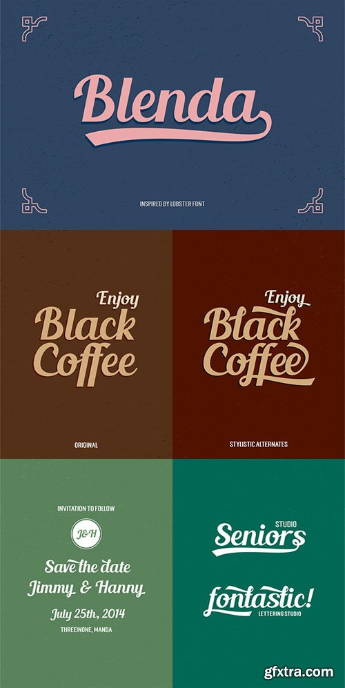 Blenda - Bold Vintage Script Font [Re-Up]