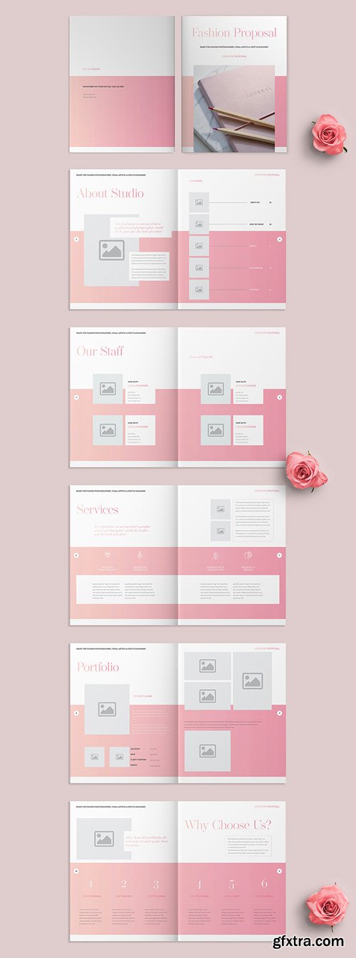 Fashion Proposal Layout with Pink Accents 271635940 Fashion Proposal Layout with Pink Accents 271635940