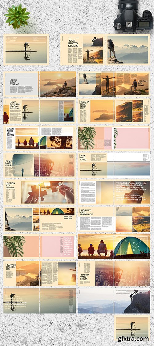 Photo Album Layout with Tan Accents 275113754 Photo Album Layout with Tan Accents 275113754