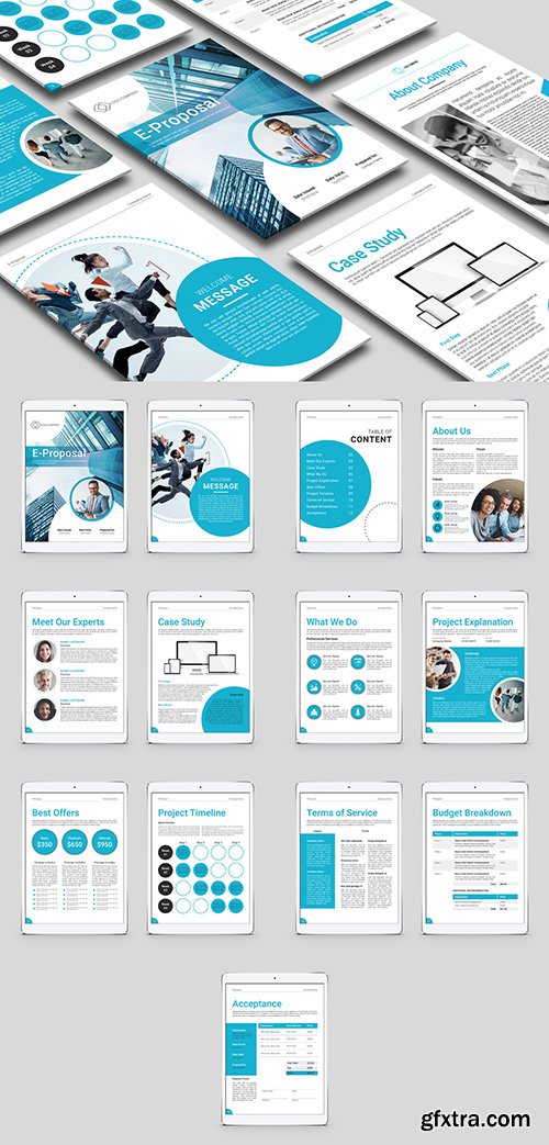 Digital Proposal Layout with Blue Accents 271994991 Digital Proposal Layout with Blue Accents 271994991