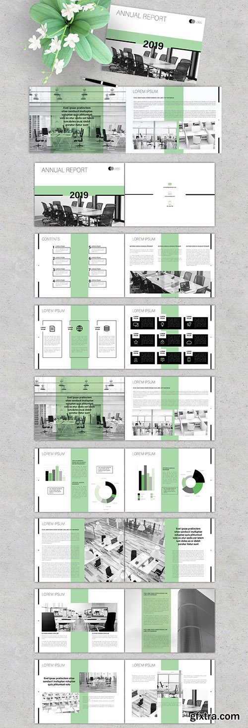 Annual Report Brochure Layout with Green Accents 279205419 Annual Report Brochure Layout with Green Accents 279205419