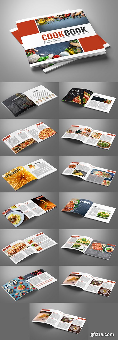 Cooking Book Layout with Red Accents 279187719 Cooking Book Layout with Red Accents 279187719