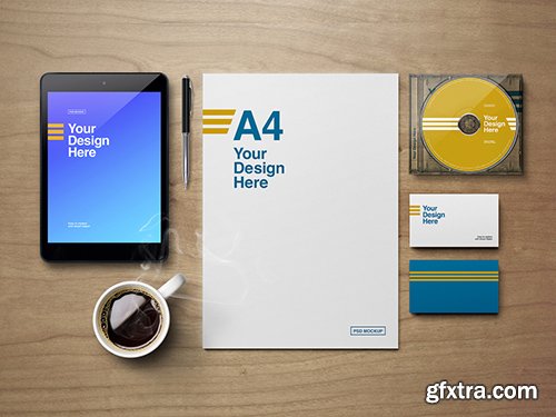 Tablet, Mug, and Stationery Mockup 283815161 Tablet, Mug, and Stationery Mockup 283815161