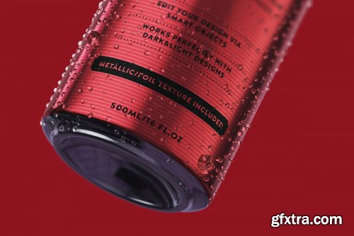 CreativeMarket - 500ML CAN MOCKUP 4061188