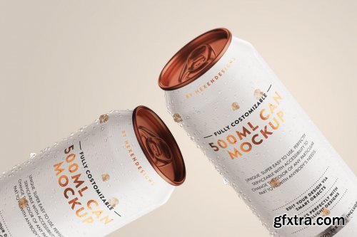 CreativeMarket - 500ML CAN MOCKUP 4061188
