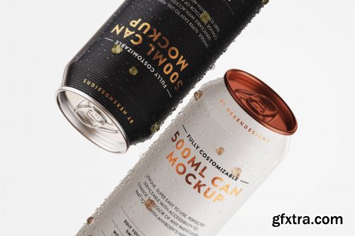 CreativeMarket - 500ML CAN MOCKUP 4061188