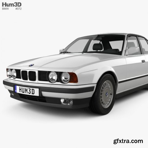 BMW 5 Series sedan (E34) 1993 3D model