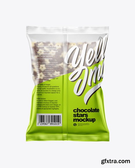 Matte Bag With Duo Stars Cereal Mockup 49797