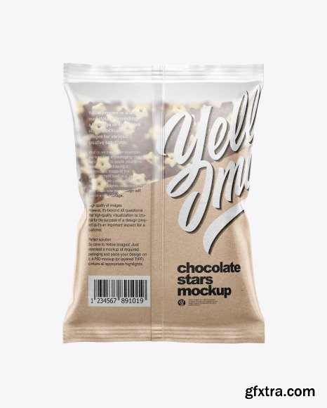 Matte Bag With Duo Stars Cereal Mockup 49797