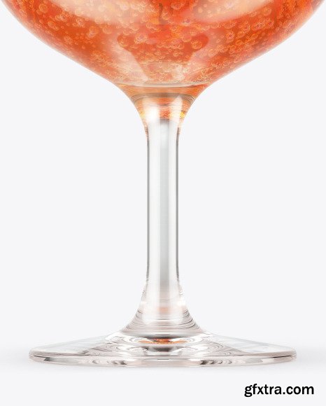 Red Cocktail Glass Mockup 49827