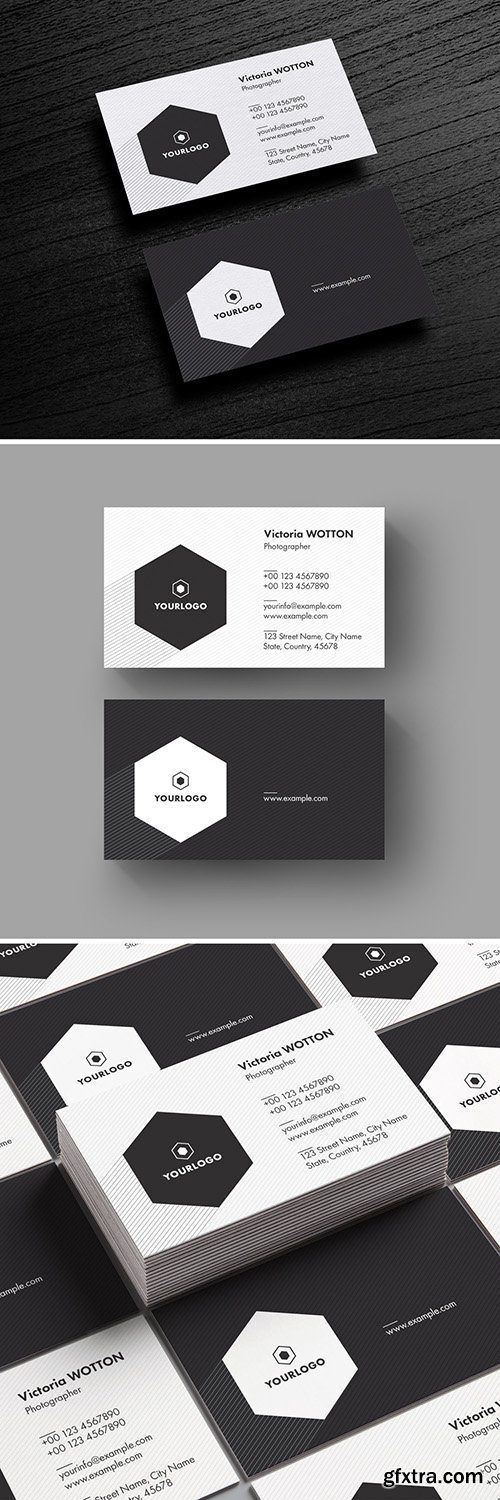 Business Card Layout with Gray Stripes 279210255 Business Card Layout with Gray Stripes 279210255