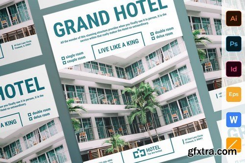 Hotel Brochure Poster Flyer Business Card Brochure Bifold Trifold