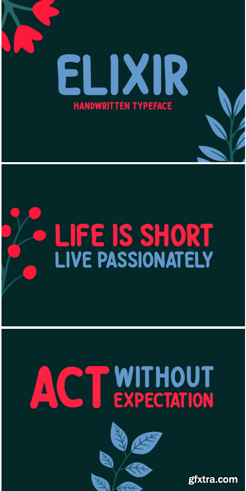 Download Elixir Font » GFxtra