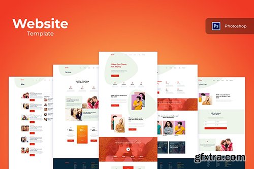 Agency Business Website PSD, Sketch, Adobe XD