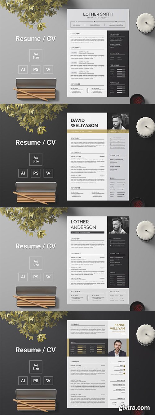 Resume Template 154-157 Resume Template 154-157