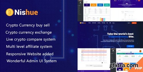 ThemeForest - Nishue v2.0 - CryptoCurrency Buy Sell Exchange and Lending with MLM System | Live Crypto Compare - 21754644 - NULLED