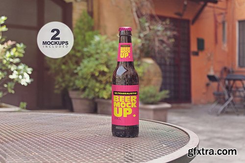 Chair Beer Mockup Duo Chair Beer Mockup Duo