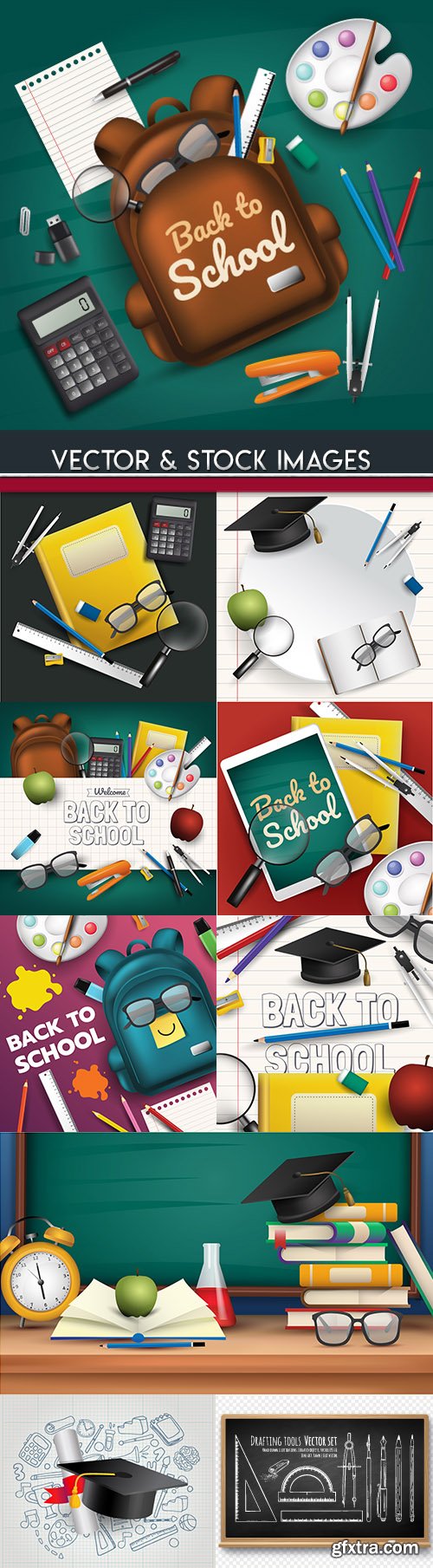 Back to school and accessories collection illustration 31