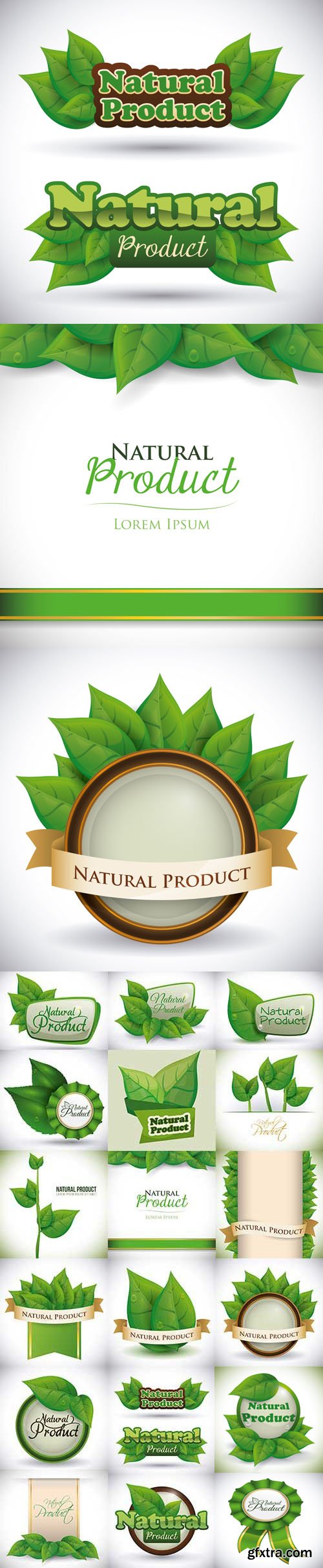 Natural Product Icons in Vector