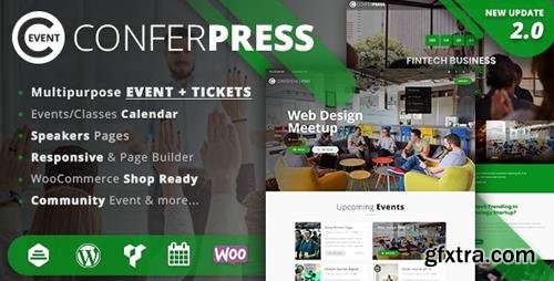 ThemeForest - ConferPress v2.6 - Multipurpose Event Tickets WordPress Theme - 21333486