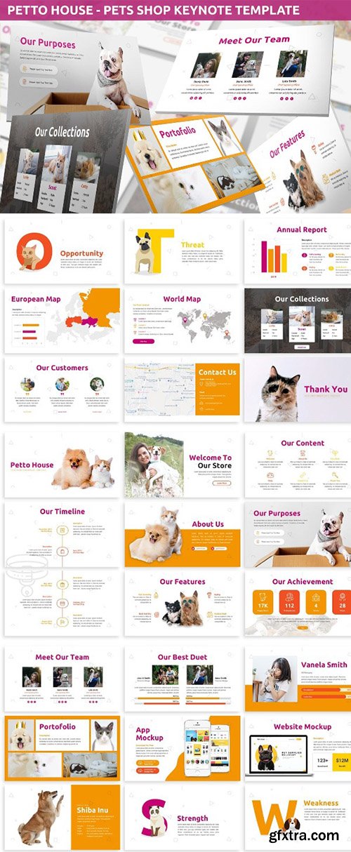 Petto House - Pet Shop Keynote Template