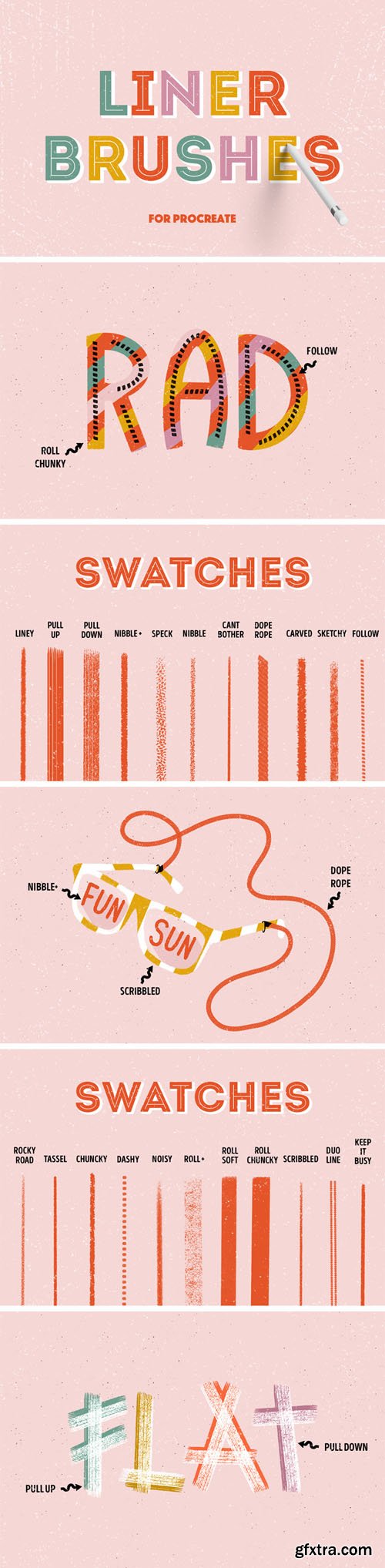 Liner Brushes for Procreate