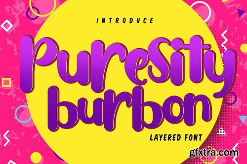 Puresity Burbon Playful Layered Font