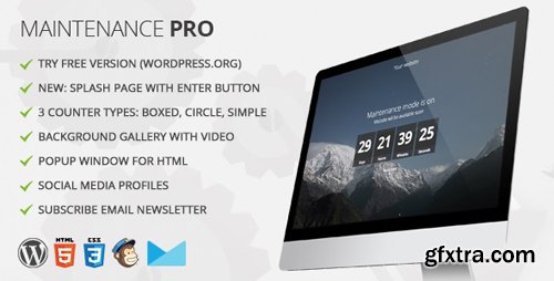 Maintenance PRO v3.6.2 - WordPress plugin Maintenance PRO v3.6.2 - WordPress plugin