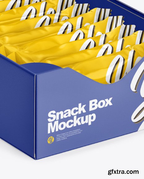 Display Box with Snack Bars Mockup 50028