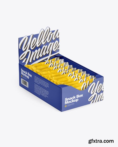 Display Box with Snack Bars Mockup 50028