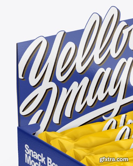 Display Box with Snack Bars Mockup 50028