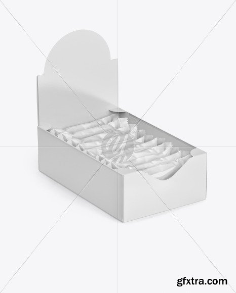 Display Box with Snack Bars Mockup 50028