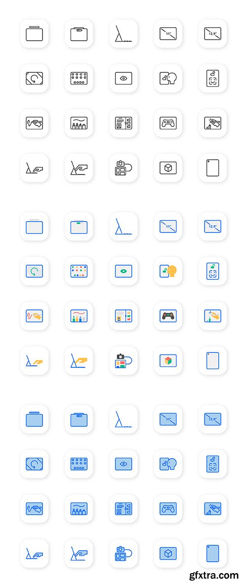 New Ipad Pro Icon Set