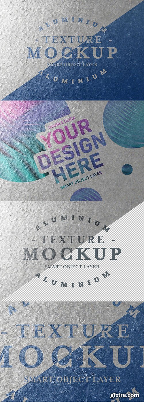 Aluminum Texture Text Effect 295106504