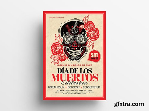 Dia De Los Muertos Illustrative Flyer Layout 295362290 Dia De Los Muertos Illustrative Flyer Layout 295362290