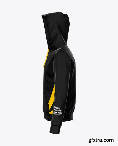 Zipped Hoodie Mockup - Left Side View 50015