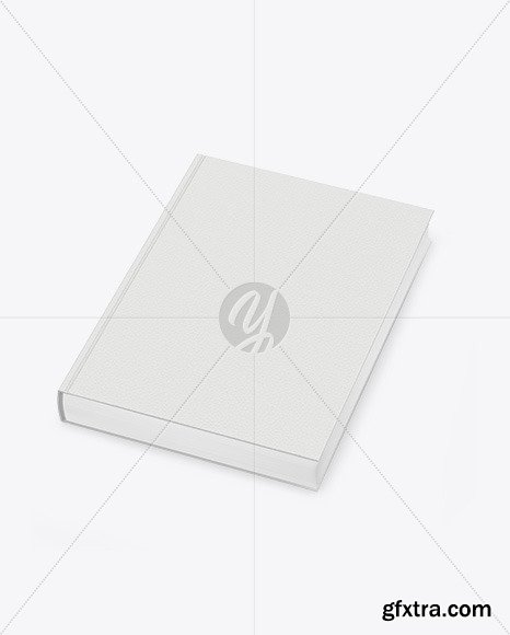 Book w/ Leather Cover Mockup - Half Side View 50040