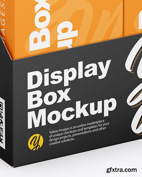 Display Box With Boxes Mockup 50058