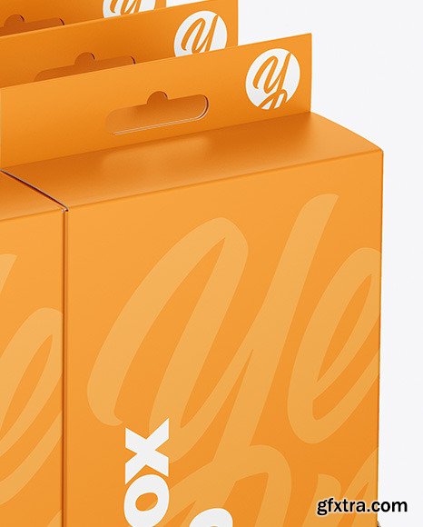 Display Box With Boxes Mockup 50058