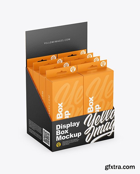 Display Box With Boxes Mockup 50058