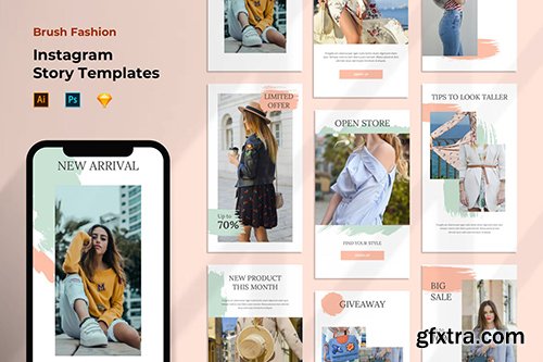 Instagram Stories Template - Fashion Pastel Color